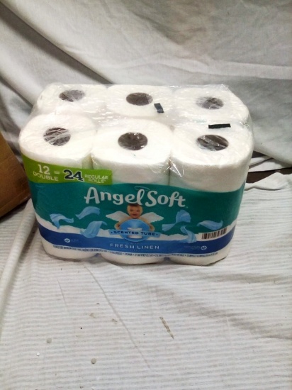 Angel Soft 12 rolls 2 ply Fresh Linen Scented Toilet Tissue