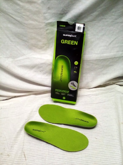 Superfeet Green Shoe Sole Supports Men Size 7.5-9