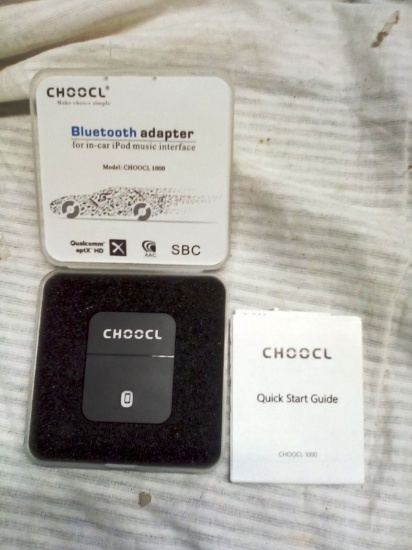 Choocl Bluetooth Adapter for in-car iPod music interface
