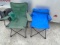 2 Folding Quad Camp Chairs w/Storage Bags