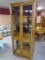 Beautiful Solid Wood Double Lighted Glass Front & Side Display/Curio Cabinet