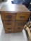 Antique Oak 4 High Stack Double Drawer Card File