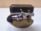 Vintage AC Sons Derringer Gun Table Lighter w/ Stand