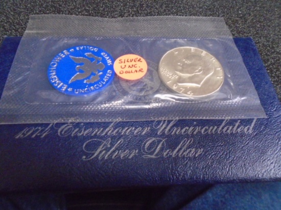 1974 Silver Eisenhower Dollar