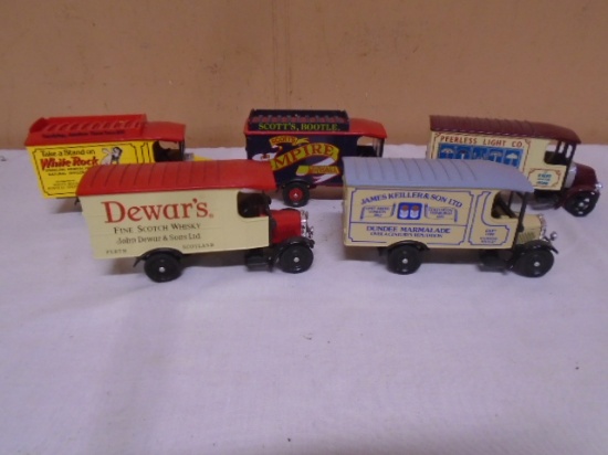 Group of 5 Corgi Die Cast Delivery Trucks