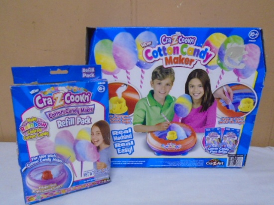 Cra-Z-Cookn' Cotton Candy Maker w/Refill Pack