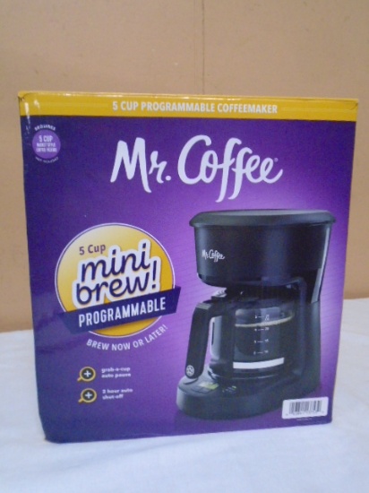 Mr. Coffee 5 Cup Programmable Coffee Maker