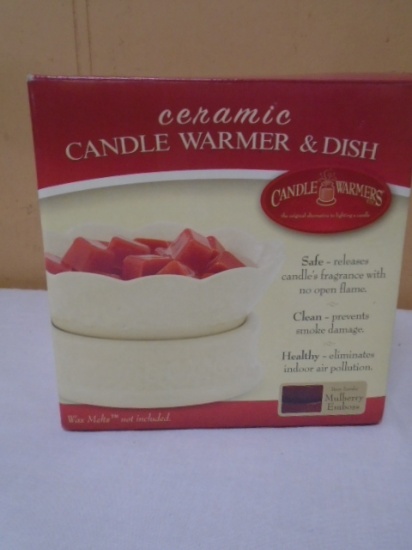 Ceramic Candle Warmer and Dish