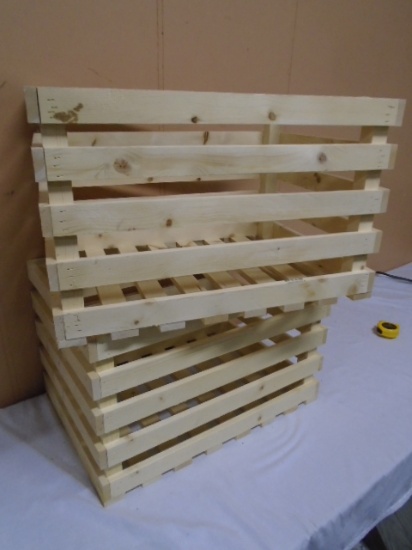 (2) Large Wooden Storage Crates