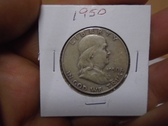1950 Silver Franklin Half Dollar
