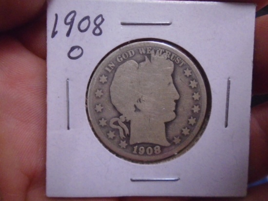 1908 O-Mint Barber Half Dollar