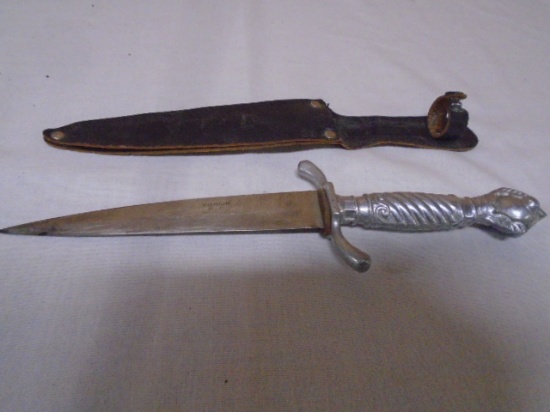 Vintage Korium Pic Knife w/Leather Sheath