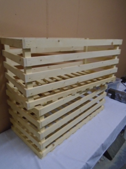 (2) Large Wooden Storage Crates