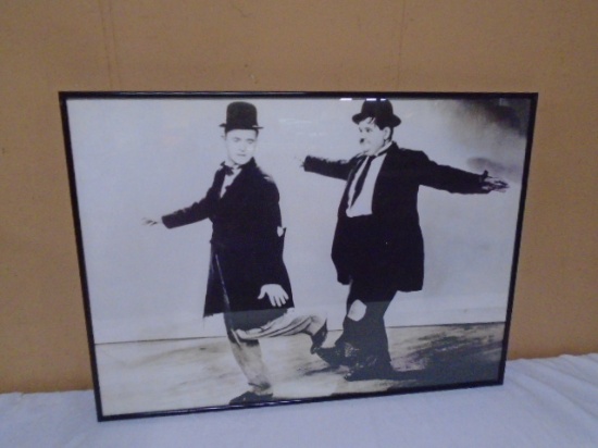 Framed Laurel and Hardy Print