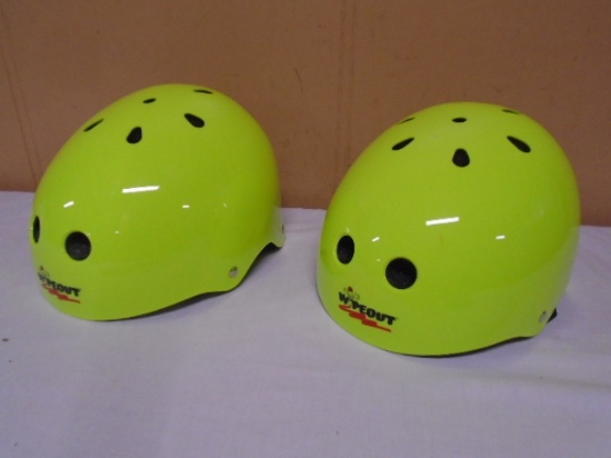 (2) Wipe Out Skateboard/Bicycle Helmets