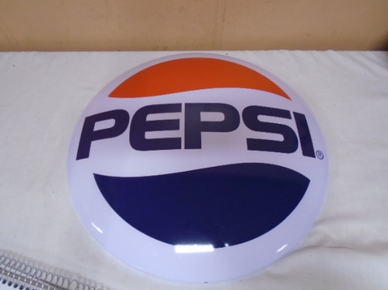 Metal Pepsi Button Sign