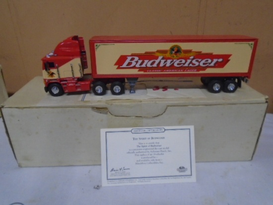 1:50 Scale Matchbox Die Cast Freightliner Coe Budweiser Semi