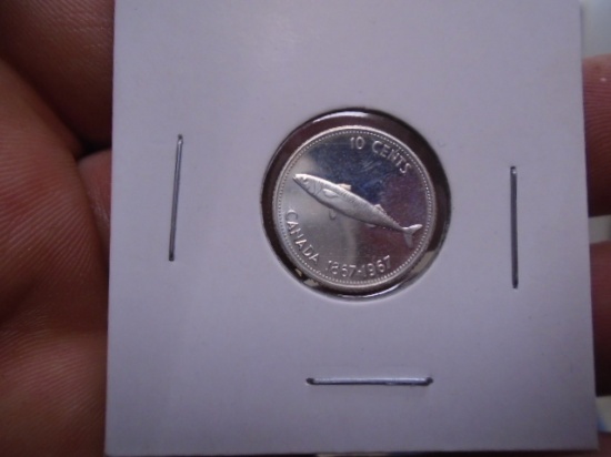 1967 Canada 10 Cent Piece