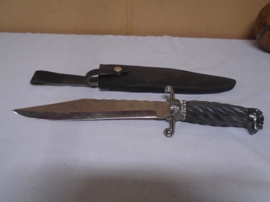 Large Chipaway Cutlery Bowie Knife w/Leather Sheath