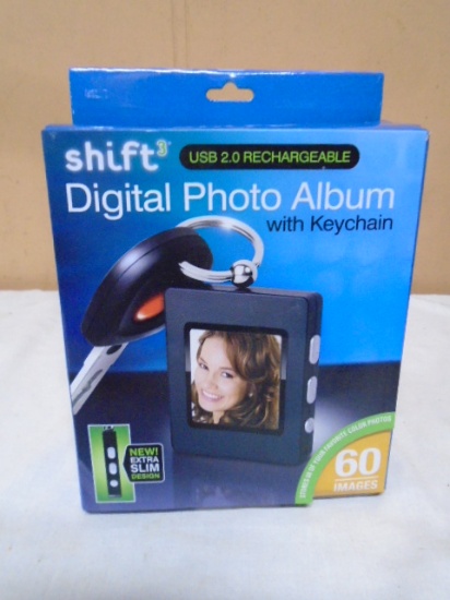 Shift 3 USB 2.0 Rechargeable Digital Photo Album Key Chain