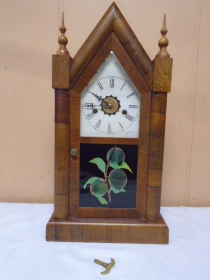 Antique New Haven WoodCase Clock