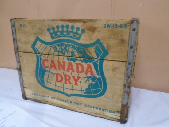 Vintage Wooden Canada Dry Cate