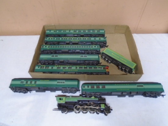 9pc HO Scale Madel Train