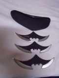 3pc Set of Tiger USA Thrwoing Knives w/ Sheave