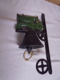 Cast Iron John Deere Tractor Dinner Bell