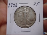 1942 Walking Liberty Silver Half Dollar