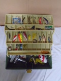 Plano 6300 Tackle Box Filled w/ Lures & Fishing Tackle