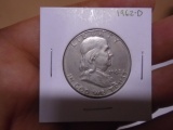 1962 D Mint Silver Franklin Half Dollar