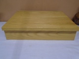 Solid Oak Lift Top Writing Slope