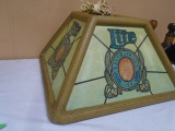 Vintage Miller Lite Hanging Bar Light