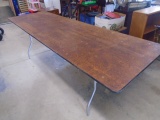 8 Foot Wooden Folding Table