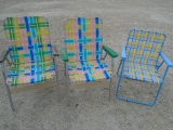 3 Pc. Group of Folding Lawn Chairs