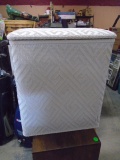 White Wicker Clothes Hamper