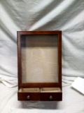 Glass Front Wood Frame Shadow Box 16.5