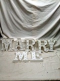Marry Me Lighted letters