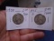 1934 & 1935 S Mint Silver Washington Quarters