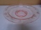 Beautiful Etched Pink Depression Glass Bowl