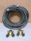 Like New 50ft Garden Hose w/ 2 Y Conectors