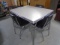 Retro Chome Leg Dining Table w/ 4 Matching Chairs