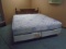 King Size Bed Complete w/ Sealy Posturpedic Mattress & Solid Wood Headboard