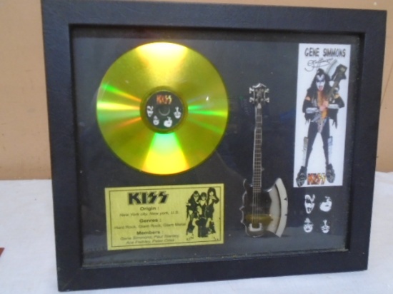 Framed Kiss Gene Simmons Display