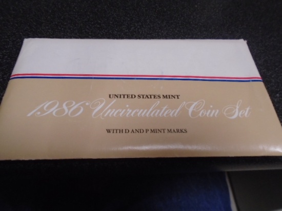 1986 US Mint Uncircualted Coin Set