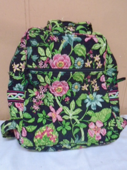 Ladies Vera Bradley Floral Backpack Bag