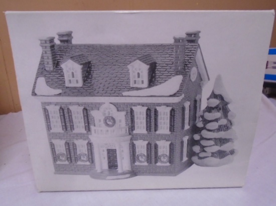 Department 56 Federal House Handpainted Ceramic Lighted House