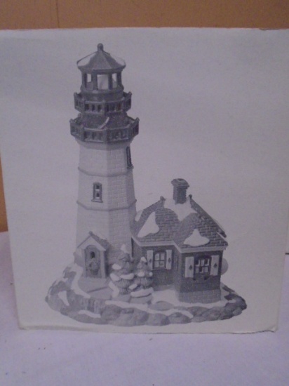 Department 56 Christmas Cove Lighthouse Handpainted Ceramic Lighted House