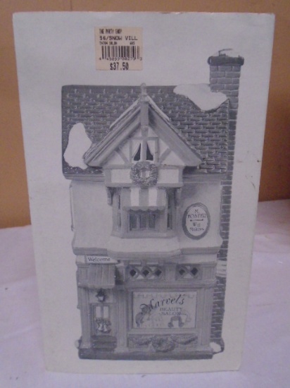 Department 56 Marvel Beauty Shop Handpainted Ceramic Lighted House